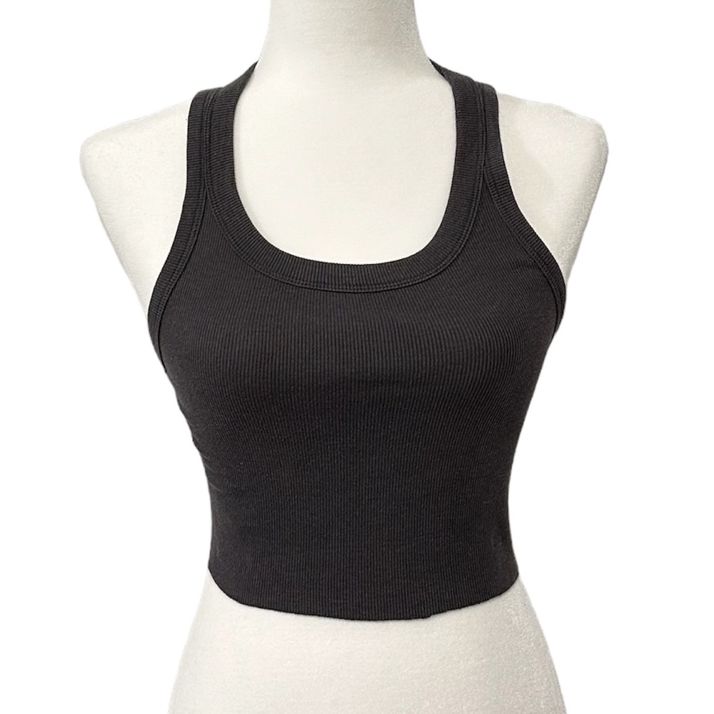 American Eagle Grey Cropped Tank - Size Small